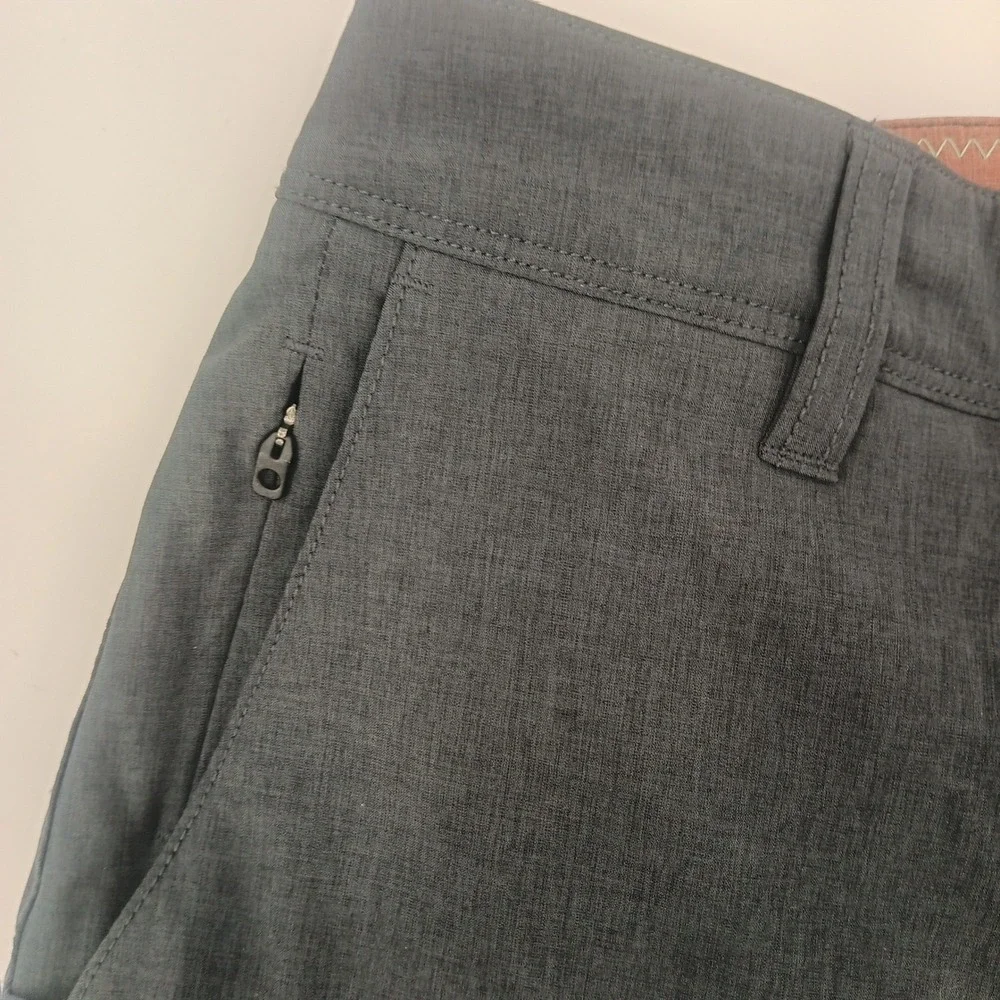 7 Diamonds Aeroplane Performance Shorts Mens Charcoal Gray Golf Activewear 32